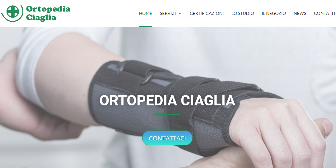 Ortopedia Ciaglia è finalmente online