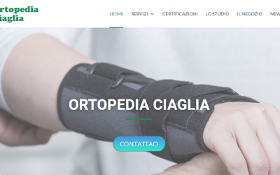 Ortopedia Ciaglia è finalmente online